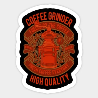 Coffee Grinder Sticker